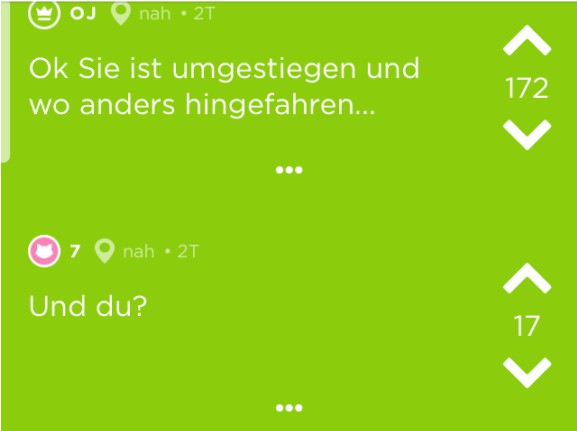 Freundin betrügt ihren Freund, der das Ganze auf Jodel postet