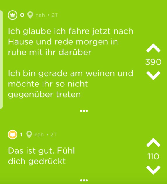 Jodel über Fremdgeherin
