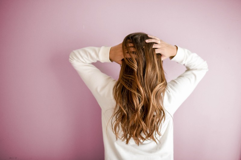 Haare, Frau, lange Haare, Rücken