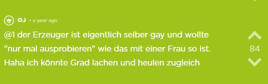 OJ ist schwanger und erzählt von der anderen Sache, nämlich dass der Erzeuger schwul ist