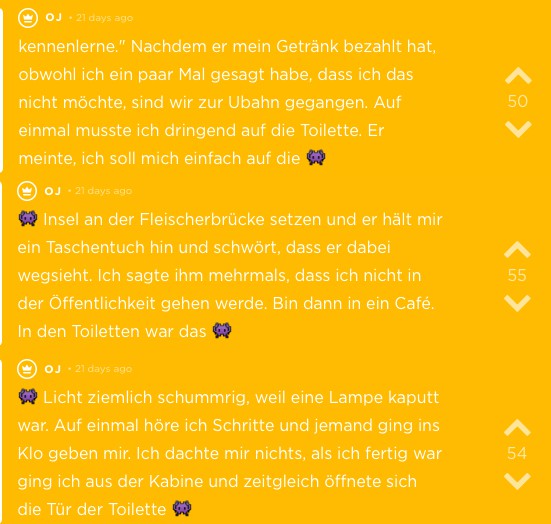 Ekliger Jodel aus der App