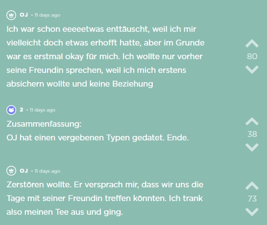 Sie möchte die Freundin von dem Date vorher treffen um sicherzugehen das ihre Treffen in Ordnung gehen