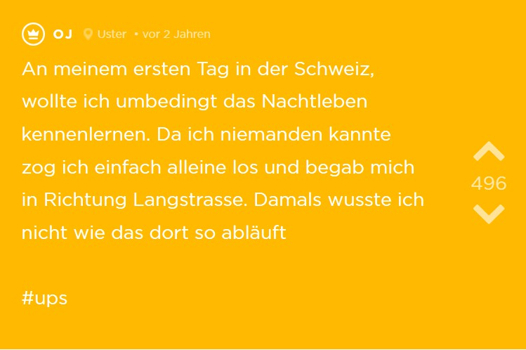 OJ wohnt seit einem Tag in der Schweiz in Zürich und will feiern gehen
