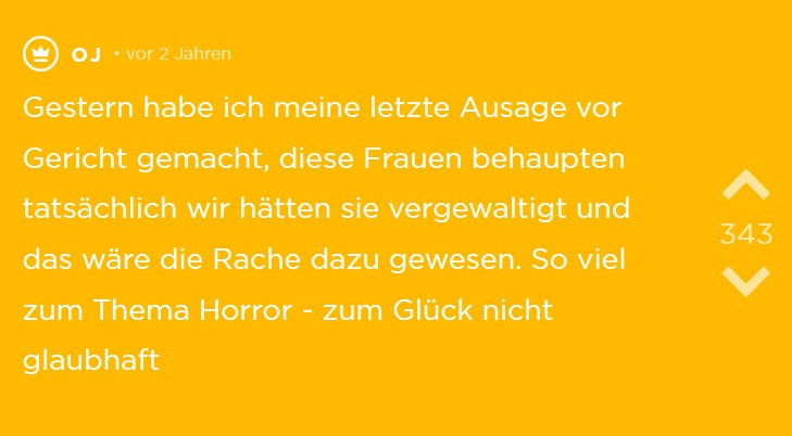Der Prozess ist für OJ und seinen Kumpel gut ausgegangen