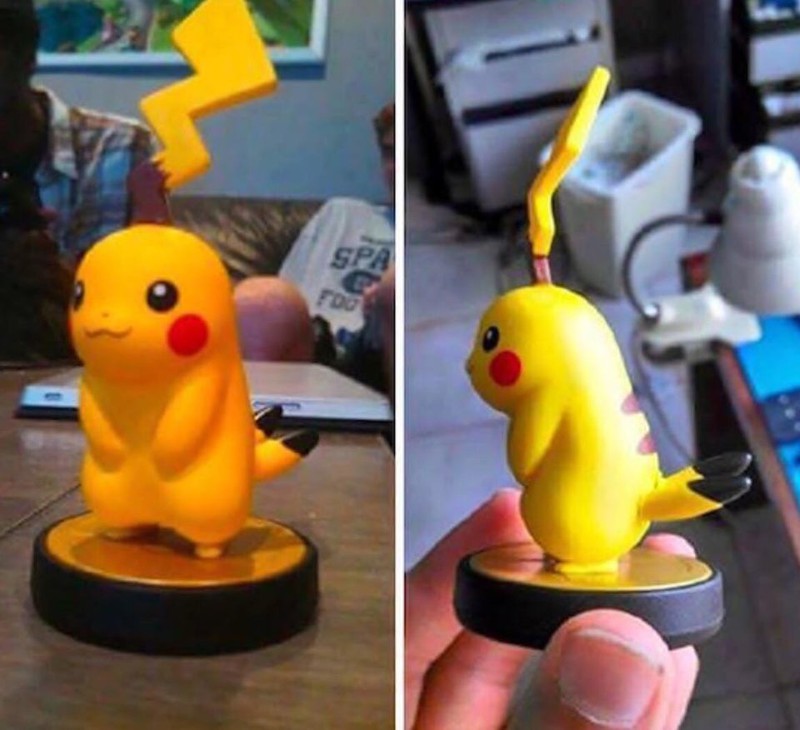 Jemand hat sein Pikachu falsch zusammengebaut