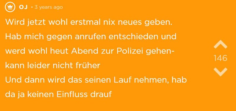 OJ entscheidet sich dafür, zur Polizei zu gehen mit dem Portemonnaie des ONS