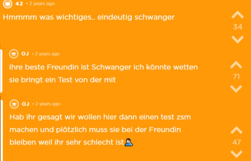 Oj verlangt dass sie zusammen einen Schwangerschaftstest machen können