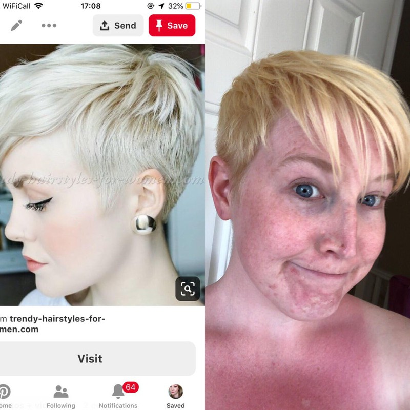 Sie wollte silberweißes Haar, doch es wurde platinblond