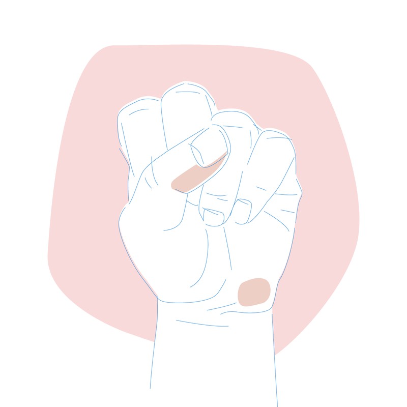 Menschen, die Den Daumen über die übrigen Finger legen sind selbstsicher, aufgeschlossen und ehrlich
