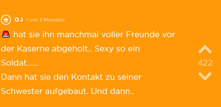 OJs Freundin will die Schwester vom Soldaten kennen lernen