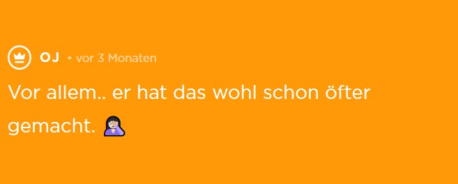 OJ erzählt der Jodel-Community, dass der Soldat schon öfter sowas gemacht hat
