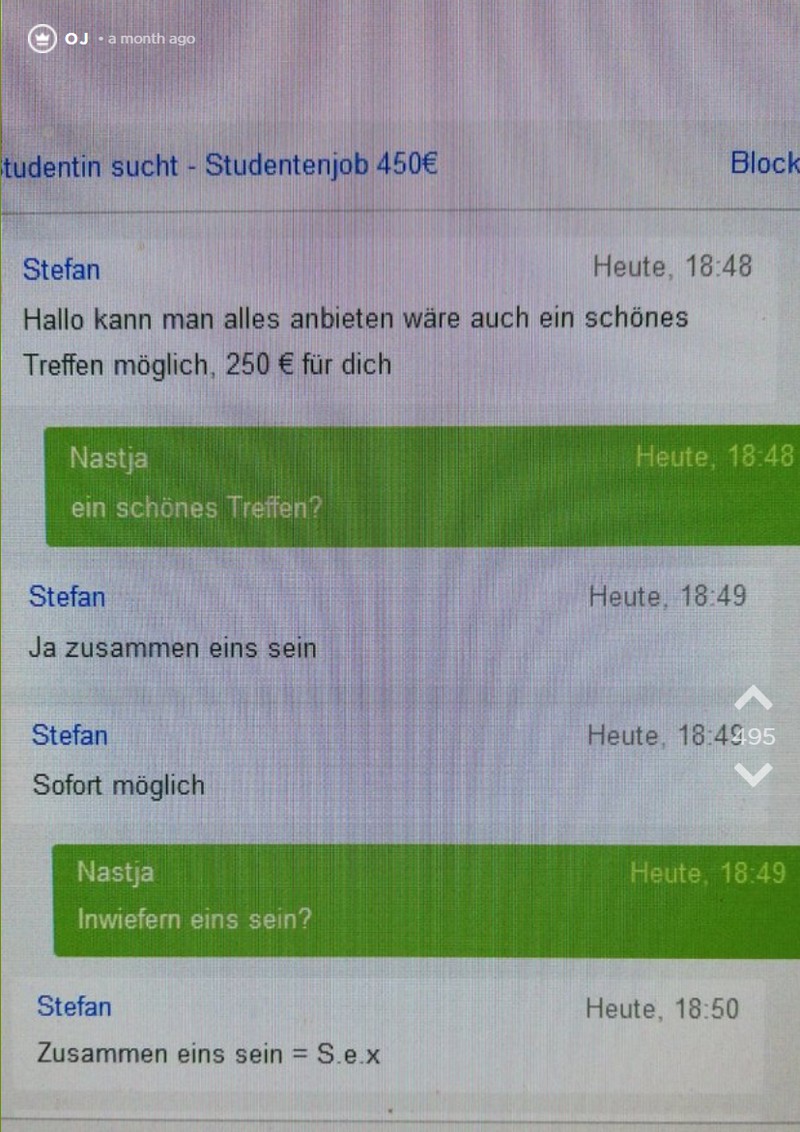 Studentin sucht einen Nebenjob auf Ebay Kleinanzeigen