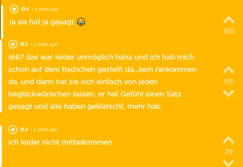 Oj macht noch ein Beweisfoto, weil sie ja gesagt hat