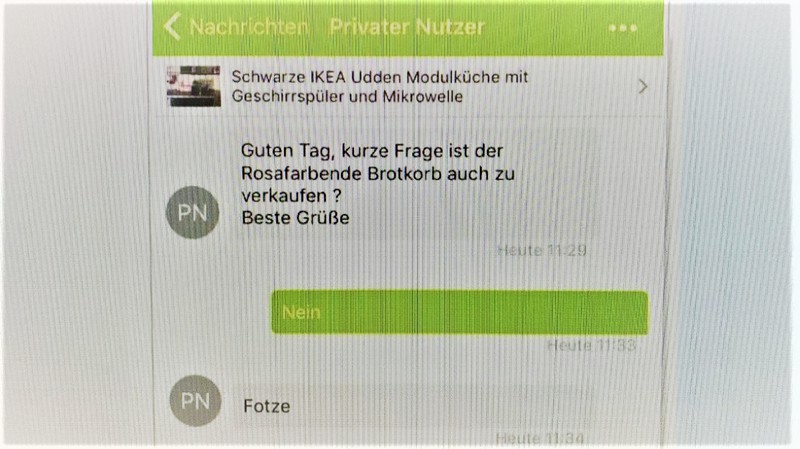Dieser eBay Chatverlauf eskalierte schnell