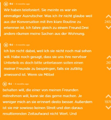 OJ führt ein letztes Gespräch mit ihr