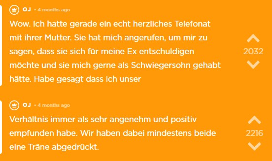 Die Schwiegermutter ruft OJ an und entschuldigt sich für ihre Tochter