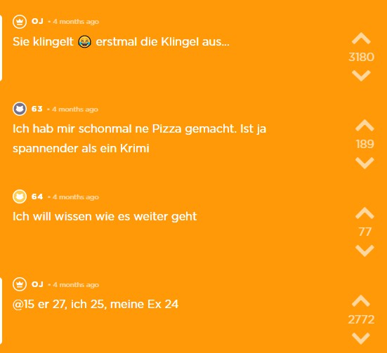 OJ schaltet die Klingel aus, damit sie nicht nervt und reinkommt
