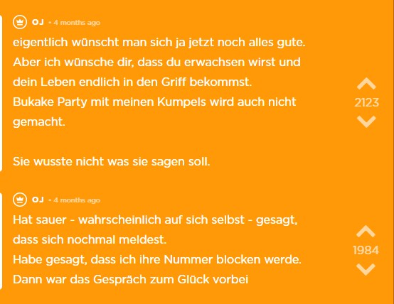 OJ reagiert nüchtern auf die Angelegenheit