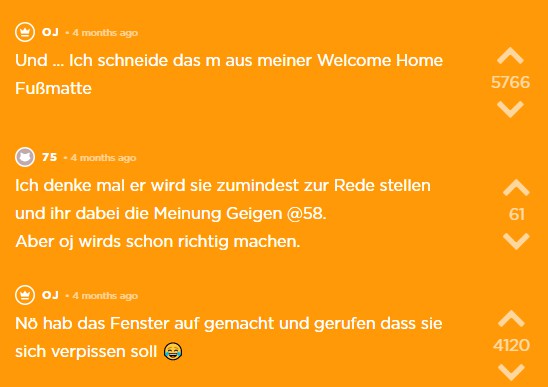 OJ lässt seiner Kreativität freien Lauf