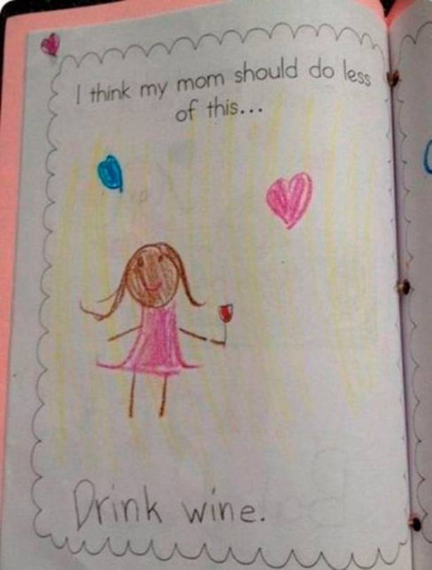 Kinder sind viel zu witzig, als dass man ihnen verbieten sollte, in ihren Zeichnungen nicht ehrlich zu sein.