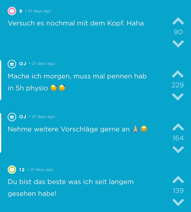 OJ erheitert Jodel mit seinen Zerstörungsversuchen der alten Smacks.