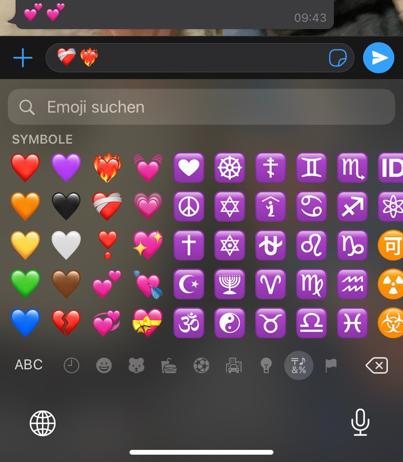 Das flammende Herz als Emoji ist bei den Usern sehr beliebt.