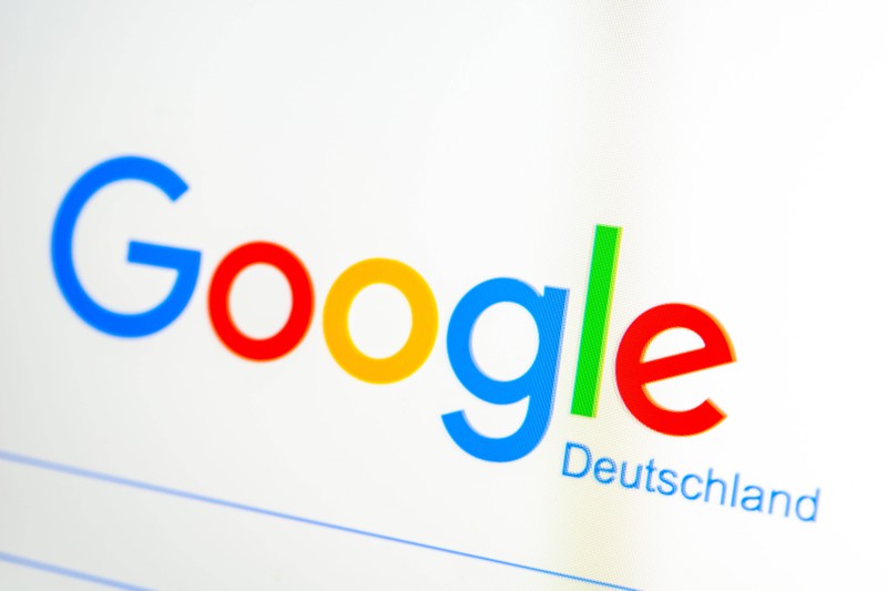 Das Markenzeichen und Logo von Google, das sicherlich auch ein verstecktes Detail beinhaltet