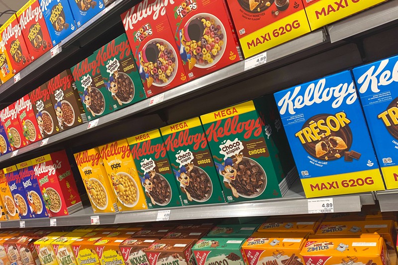 Die Cerealien der Marke Kellogg's wird es erstmal nicht mehr in den Filialen der Rewe-Group geben