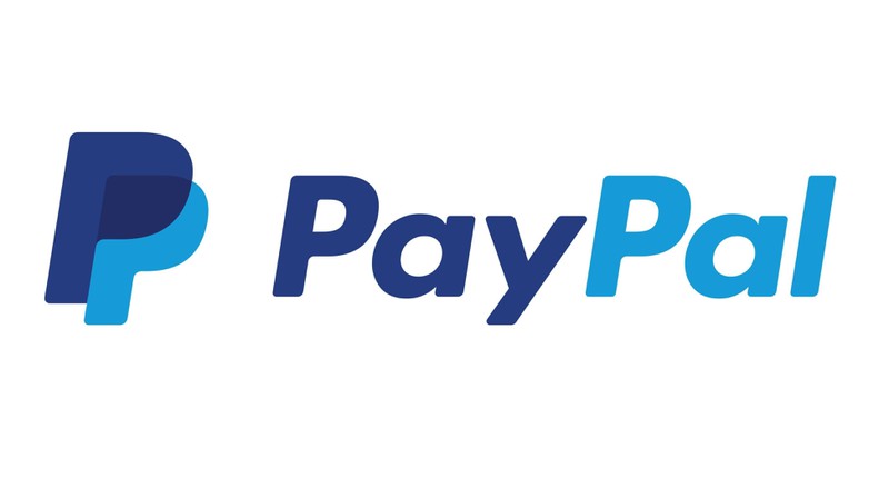 PayPal Markenname auf weißem Hintergrund.