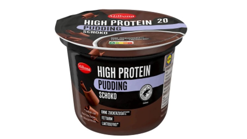 High Protein Schoko Pudding von Lidl wird aufgrund Bakterien zurückgerufen.