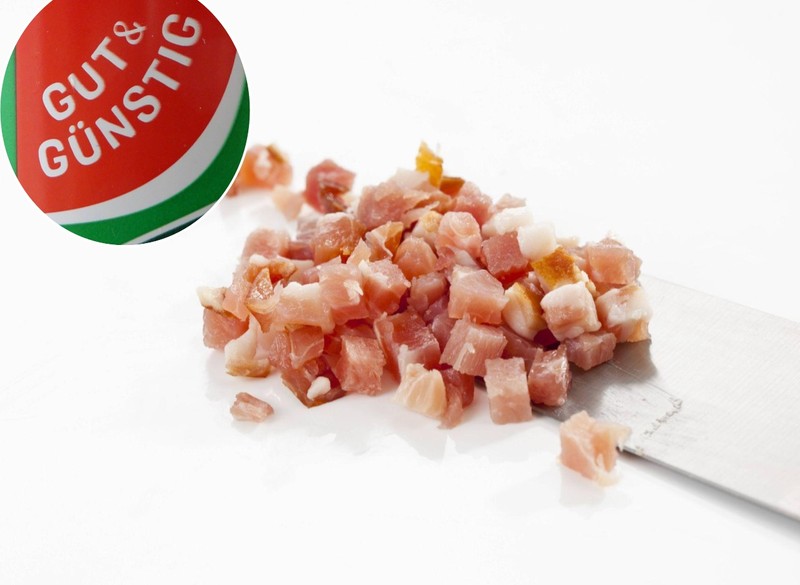 Rohschinken Würfel Rückruf der Firma „Gut & Günstig“.
