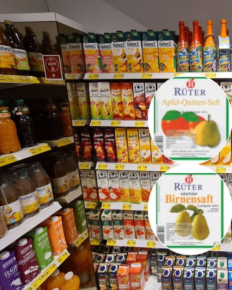 Sechs Sorten von Rüter-Fruchtsäften werden amtlich zurückgerufen.