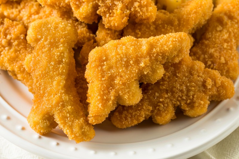 Vegane Dino Nuggets, verkauft bei Rewe und Penny, werden zurückgerufen.