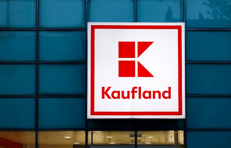 Das Logo von Kaufland einem bekannten und großen Supermarkt.
