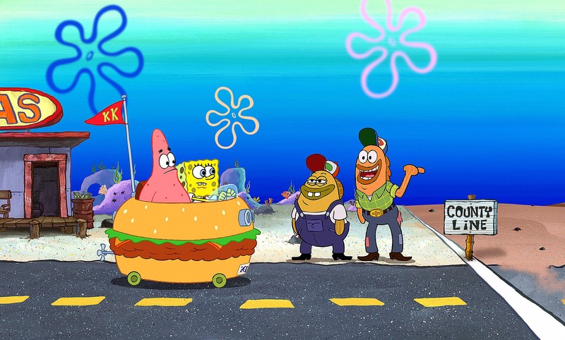 Die Wolken am „Himmel“ von Spongebob sind keine Wolken, sondern Ölablagerungen.