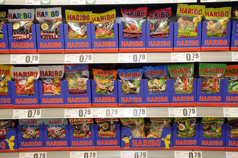 Haribo schrumpft den Inhalt der Produkte, sodass auch hier Preissteigerungen entstehen
