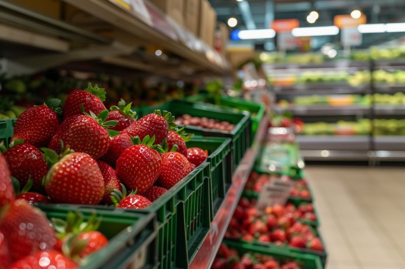 Erdbeeren sollte man immer aus der Region kaufen.