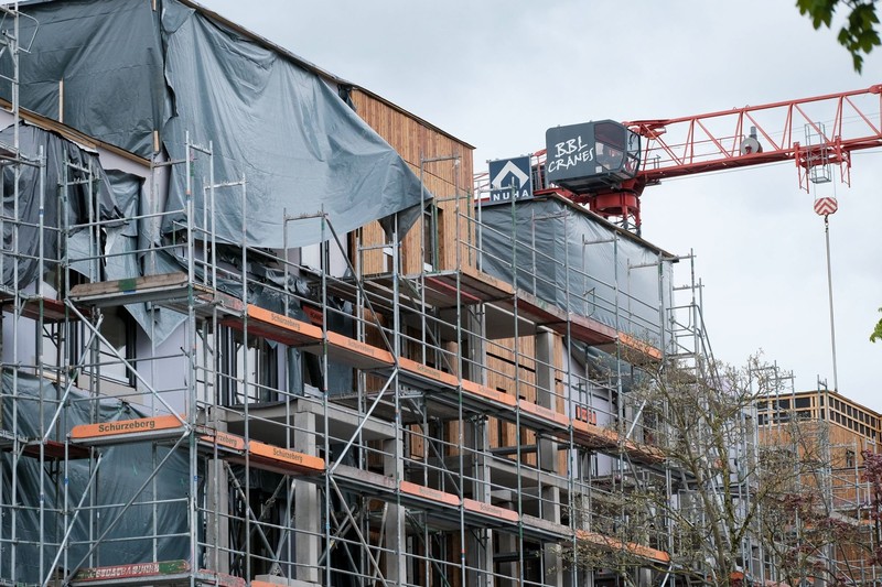 Der häufigste Arbeitsort für Gerüstbauer ist das Baugerüst. 