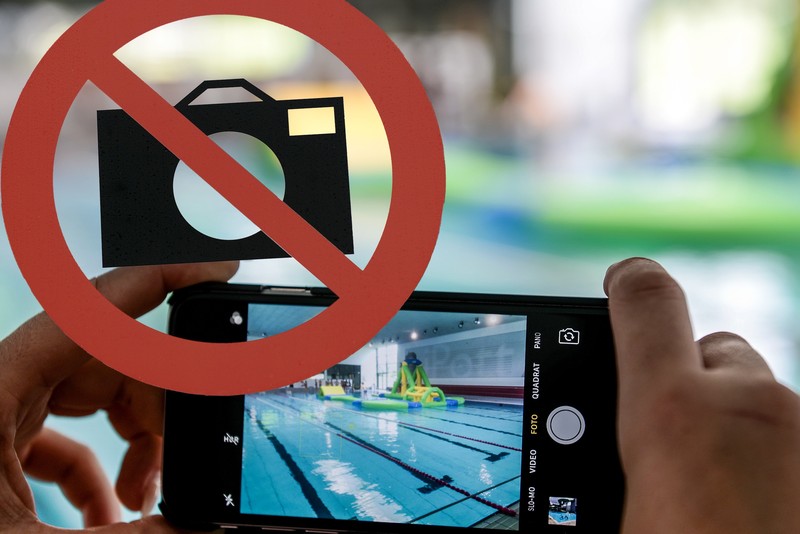 Fotografieren ist in vielen Freibädern zum Schutz der Privatsphäre verboten.