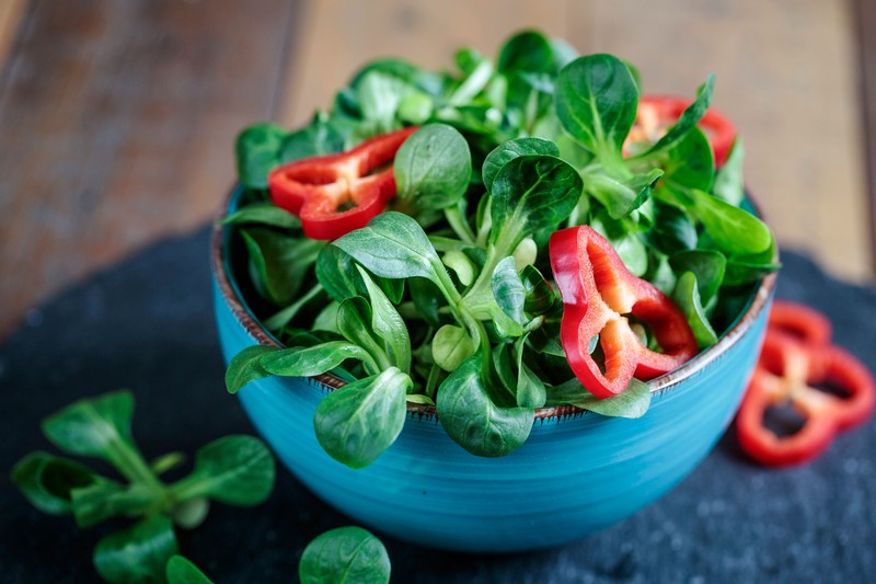 Viele Salate wie Feldsalat haben auch im Herbst noch Saison.
