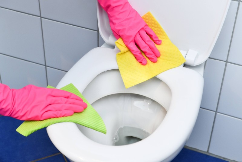 Bakterien auf dem Klo sieht man nicht mit bloßem Auge.