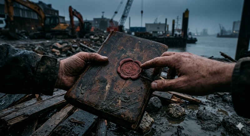 Mitten im Schlamm der Baustelle macht ein Reporter eine Entdeckung, die fast ein Jahrhundert lang verborgen war.