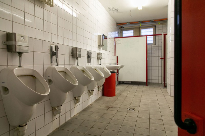 In Rathäusern gibt es immer kostenlose Toiletten.