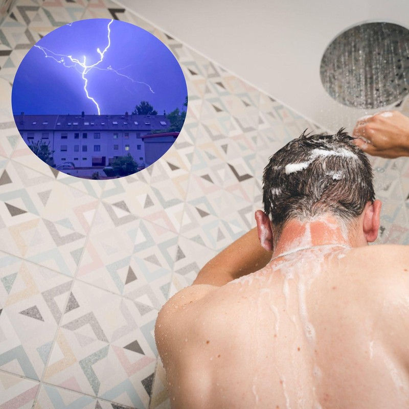 Ist Duschen und Baden bei Gewitter bedenklich?